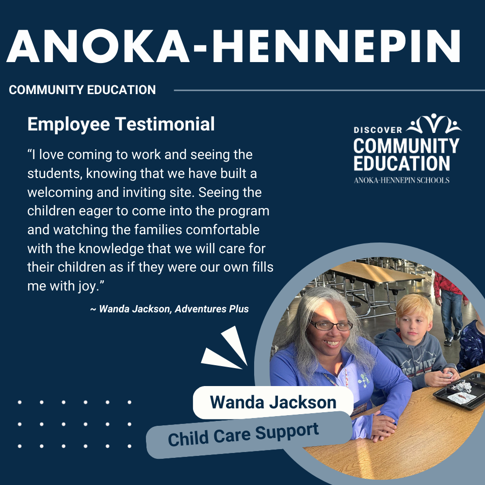 Join our team in Community Education; start your career in schoolage